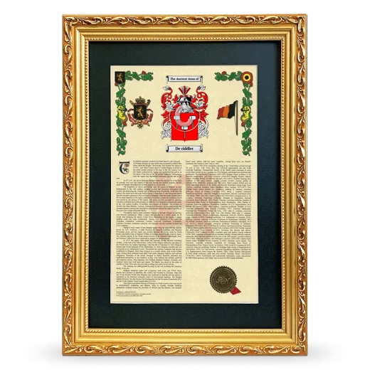 De riddler Deluxe Armorial Framed - Gold